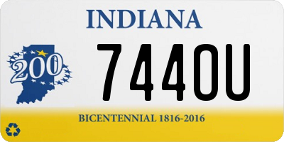 IN license plate 744OU