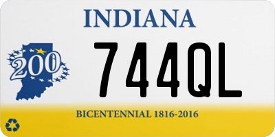 IN license plate 744QL