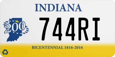 IN license plate 744RI