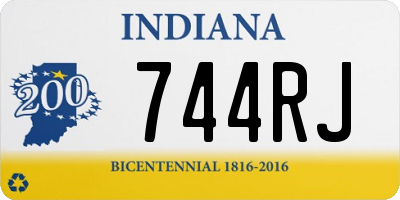 IN license plate 744RJ