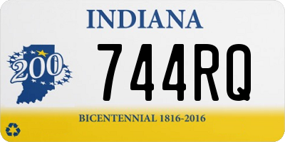 IN license plate 744RQ