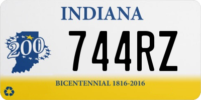 IN license plate 744RZ