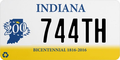 IN license plate 744TH
