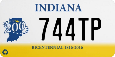 IN license plate 744TP