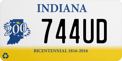 IN license plate 744UD