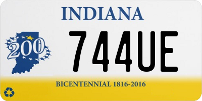 IN license plate 744UE