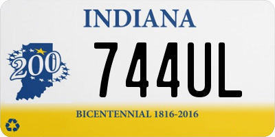 IN license plate 744UL