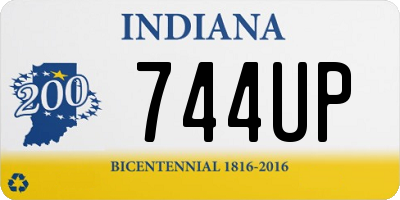 IN license plate 744UP