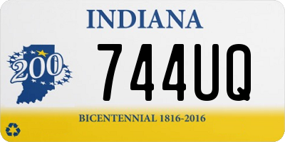 IN license plate 744UQ