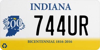 IN license plate 744UR