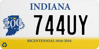 IN license plate 744UY
