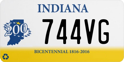 IN license plate 744VG