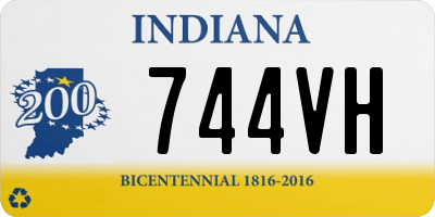 IN license plate 744VH