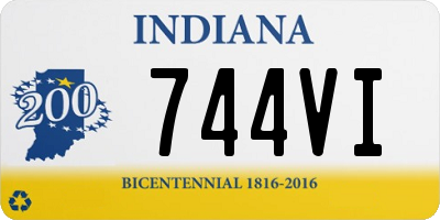 IN license plate 744VI