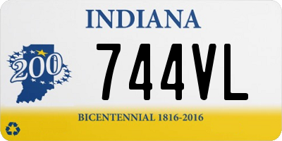 IN license plate 744VL