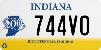 IN license plate 744VO