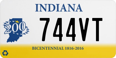 IN license plate 744VT