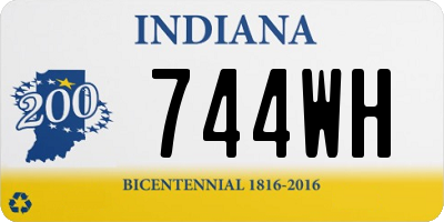 IN license plate 744WH
