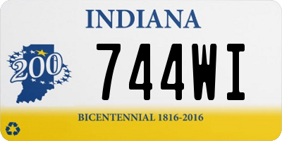 IN license plate 744WI
