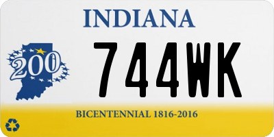 IN license plate 744WK