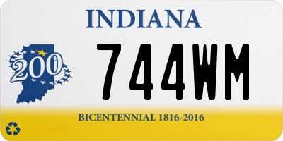IN license plate 744WM