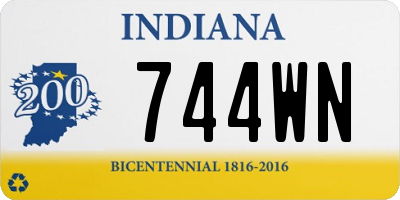 IN license plate 744WN