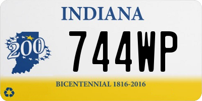 IN license plate 744WP
