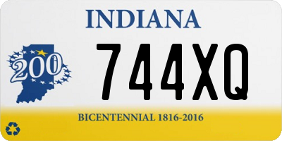 IN license plate 744XQ