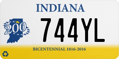 IN license plate 744YL