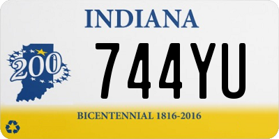 IN license plate 744YU