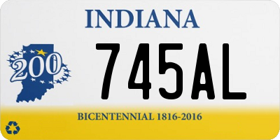 IN license plate 745AL