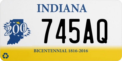 IN license plate 745AQ