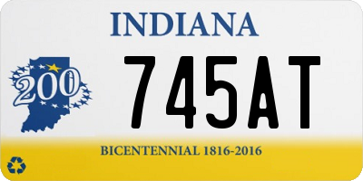 IN license plate 745AT