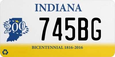 IN license plate 745BG