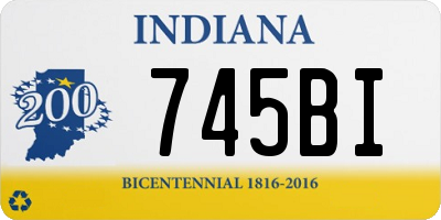 IN license plate 745BI