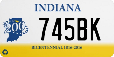 IN license plate 745BK