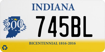 IN license plate 745BL