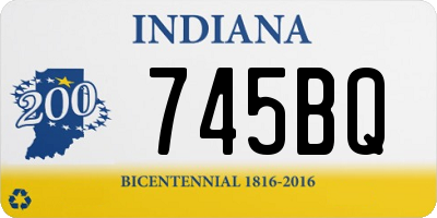 IN license plate 745BQ