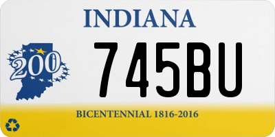 IN license plate 745BU