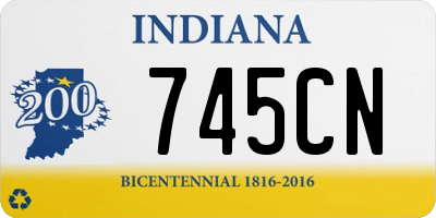 IN license plate 745CN