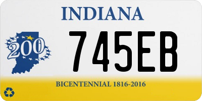 IN license plate 745EB