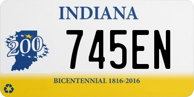 IN license plate 745EN