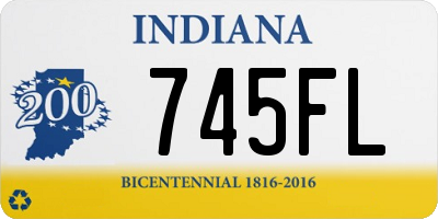 IN license plate 745FL