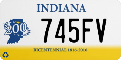 IN license plate 745FV