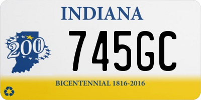 IN license plate 745GC