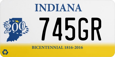 IN license plate 745GR