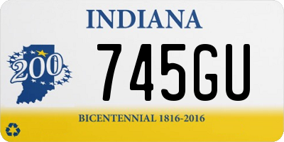 IN license plate 745GU