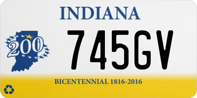 IN license plate 745GV