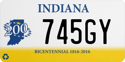 IN license plate 745GY