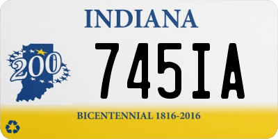 IN license plate 745IA